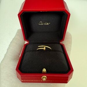Cartier Juste Un Clou 18KT Yellow Gold Ring - Pre-Owned - Includes Original Box